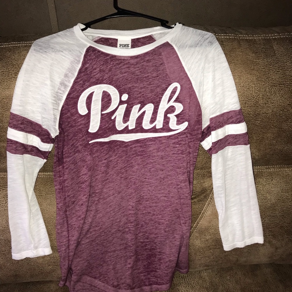 VS Pink 3/4 sleeve tee
